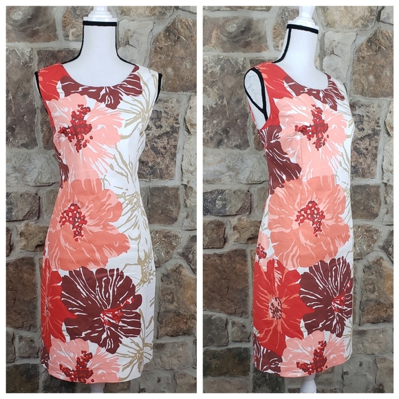 Talbots Dresses & Skirts - Talbots 14 Floral Textured Sheath Dress